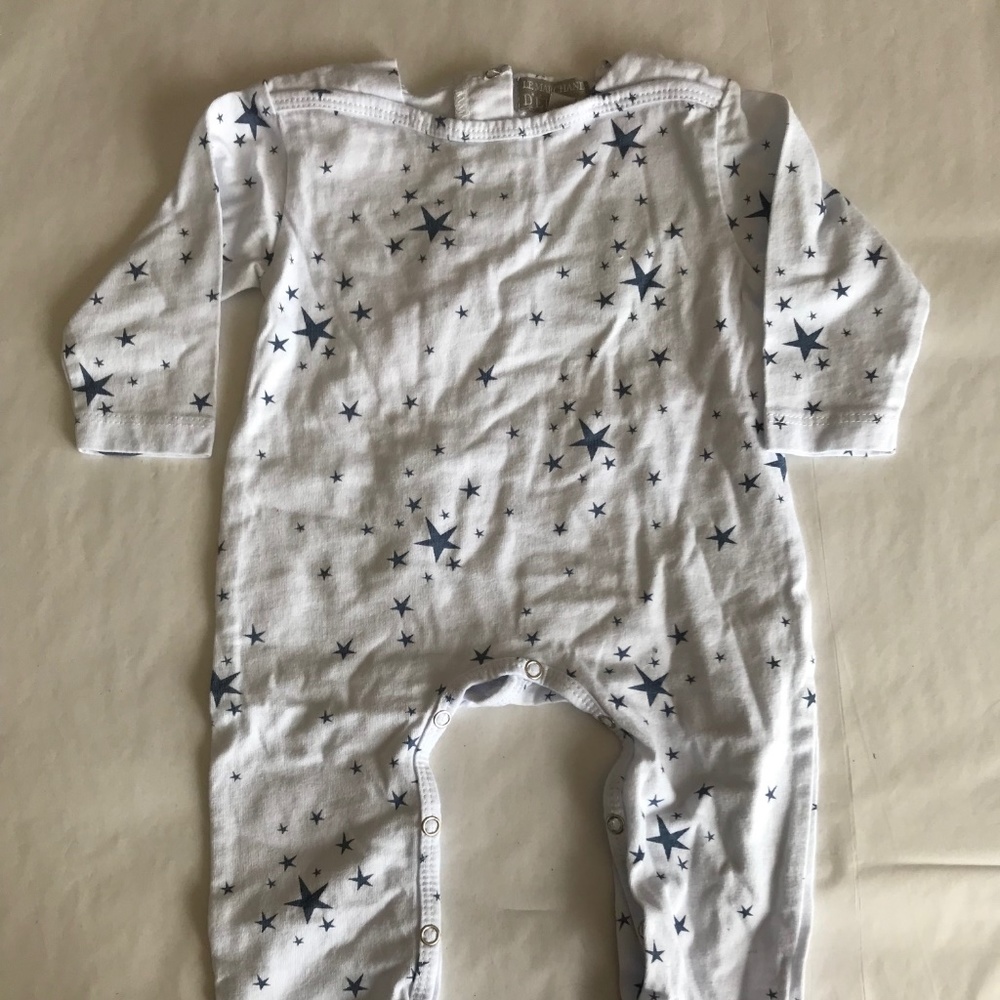 Bought in Paris, France.  One piece cotton sleeper